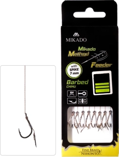 Mikado Návazec Method Feeder Braid s trnem 10 cm 0,12mm vel. 10 /8ks