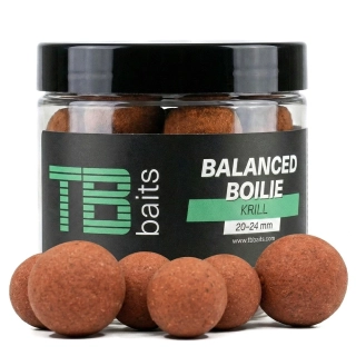TB Baits Vyvážené Boilie Balanced + Atraktor Krill 20-24mm/100g