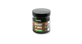 Nikl Black halibut pelety v dipu Devill Krill 15+20mm/250ml