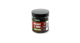 Nikl Black halibut pelety v dipu Chilli & Peach 15+20mm/250ml