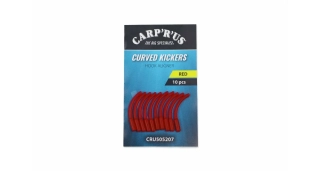 Carp´R´Us Rovnátko Curved Kickers Large Red /10 ks