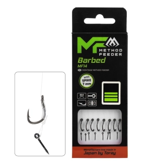 Mikado Návazec Method Feeder MF14 s trnem 10 cm 0,28mm vel. 4 /8ks