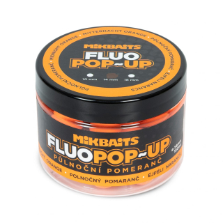 Mikbaits Plovoucí boilie fluo Půlnoční pomeranč 14mm/150ml