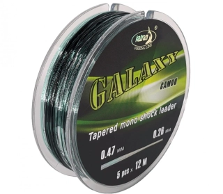 Katran Ujímaný šokový vlasec GALAXY CAMO 0,28-0,47mm/5x12m