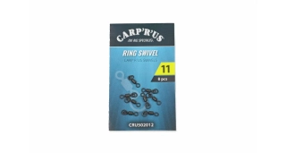 Carp´R´Us Obratlík s kroužkem Swivel Ring #11 /8 ks