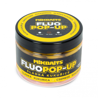 Mikbaits Plovoucí boilie fluo Sladká kukuřice 14mm/150ml