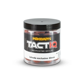 Mikbaits TactiQ rozpustné boilie Jahoda exclusive 20mm/250ml 