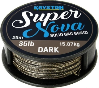 Kryston Návazcová šňůrka Super Nova Solid Braid Dark 25 lb /20m