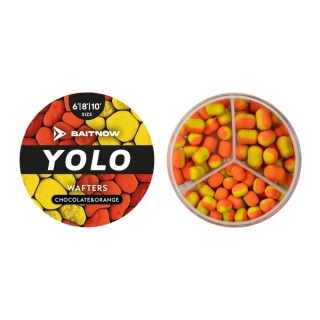 Baitnow Wafters Method Feeder Yolo Orange&Yellow Chocolate 6-8-10mm/24g