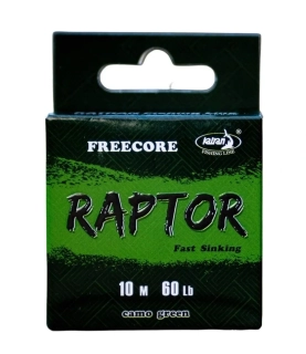 Katran Bezjádrová olověná šňůrka Raptor Camo Green 60lb/10m