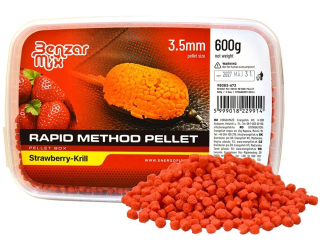 Benzar Mix Pelety Rapid Method Pellet Jahoda Krill 3,5mm/600g