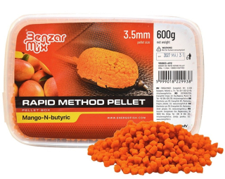 Benzar Mix Pelety Rapid Method Pellet Mango Kyselina máslová 3,5mm/600g