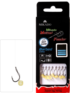 Mikado Návazec Method Feeder s gumičkou 10 cm 0,23mm vel. 10 /8ks