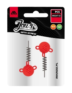 Mikado Jigová šroubová hlavička JAWS With Screw UV Orange 10g - 2 ks