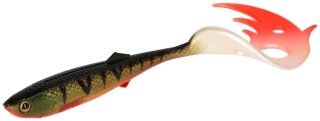 Mikado Gumová Nástraha Sicario Pike Tail Bloody Perch 10,5cm /4 ks