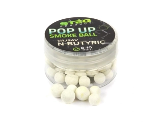 Stég Plovoucí boilie Pop Up Smoke Ball Butyric Acid 8-10mm/10g