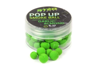 Stég Plovoucí boilie Pop Up Smoke Ball Garlic Almond 12mm/10g