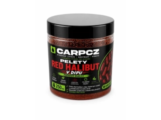 CarpCZ Pelety v dipu Red Halibut 20mm/250ml
