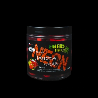 Emersfish Boilie Neonky Jahoda Krab 16mm/100g