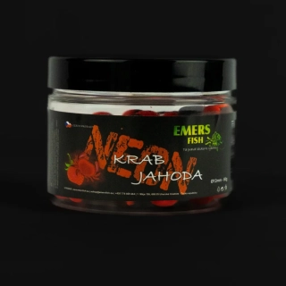 Emersfish Boilie Neonky Jahoda Krab 12mm/50g