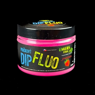 Emersfish Práškový Fluo Dip Jahoda 50g