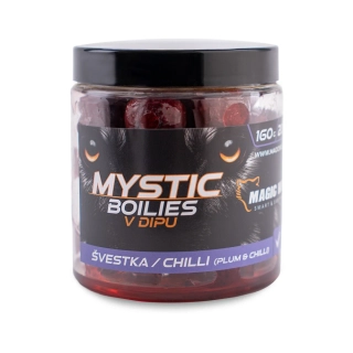 Magic Wolf Mystic Boilies v dipu Švestka/Chilli 20mm/160g