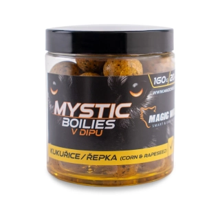 Magic Wolf Mystic Boilies v dipu Kukuřice/Řepka 20mm/160g