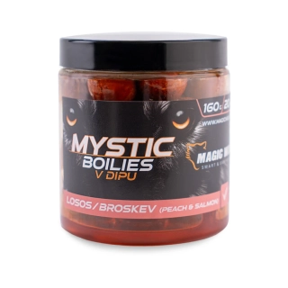 Magic Wolf Mystic Boilies v dipu Losos/Broskev 20mm/160g