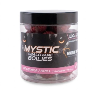 Magic Wolf Mystic Boilies obalované Brusinka/Krill 22mm/130g