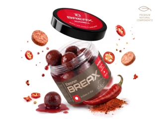 Delphin Boilies v dipu BreaX HotHELL Robin Red Chilli Fr.Klobása 16mm/200ml
