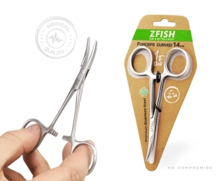 Zfish Pean zahnutý Forceps Curved 10 cm