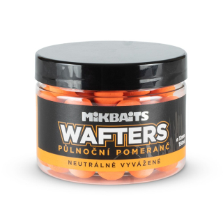 Mikbaits Vyvážené boilie Wafters Půlnoční pomeranč 12mm/150ml