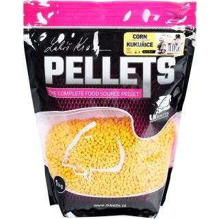 LK Baits Pelety kukuřičné Corn Pellets 4mm/1kg