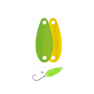 Kamatsu Plandavka Trout Spoon Special 3g - Fluo Green/Yellow