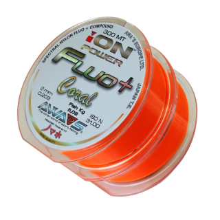 AWA-SHIMA Vlasec ION POWER Fluo+ Coral /600m - 2x300m
