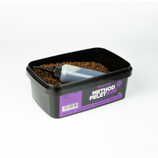 Mikbaits Method pelet box Pikantní švestka 400g + 120ml Activator