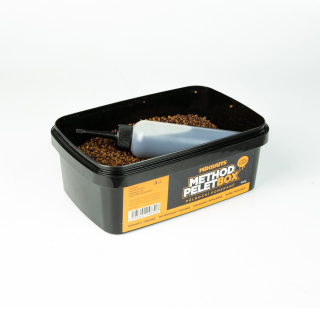 Mikbaits Method pelet box Půlnoční Pomeranč 400g + 120ml Activator