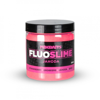 Mikbaits Fluo slime obalovací dip Jahoda 100g
