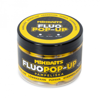 Mikbaits Plovoucí boilie fluo Pampeliška 14mm/150ml