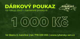 Rybářský sen Dárkový poukaz 1000 Kč