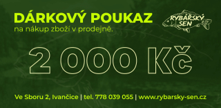 Rybářský sen Dárkový poukaz 2000 Kč