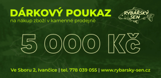 Rybářský sen Dárkový poukaz 5000 Kč
