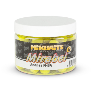 Mikbaits Mirabel Fluo boilie Ananas N-BA 12mm/150ml