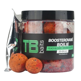 TB Baits Boosterované Boilie Peach & Liver 20-24mm/120g