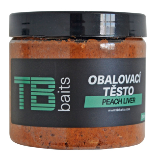 TB Baits Obalovací pasta Peach & Liver 200ml