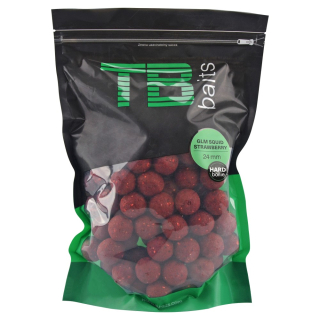 TB Baits Hard Boilie GLM Squid Strawberry 24mm/1kg
