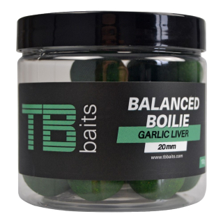 TB Baits Vyvážené Boilie Balanced + Atraktor Garlic Liver 16mm/100g