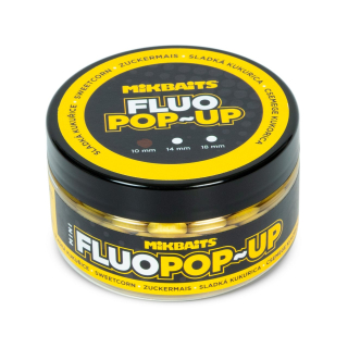 Mikbaits Mini Plovoucí boilie fluo Sladká kukuřice 10mm/100ml
