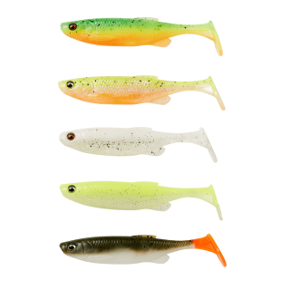 Savage Gear Gumová Nástraha Fat Minnow T-Tail Dark Water Mix 5 ks