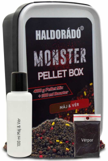 Haldorádó Monster Pellet Box Liver + Blood 400g+100ml